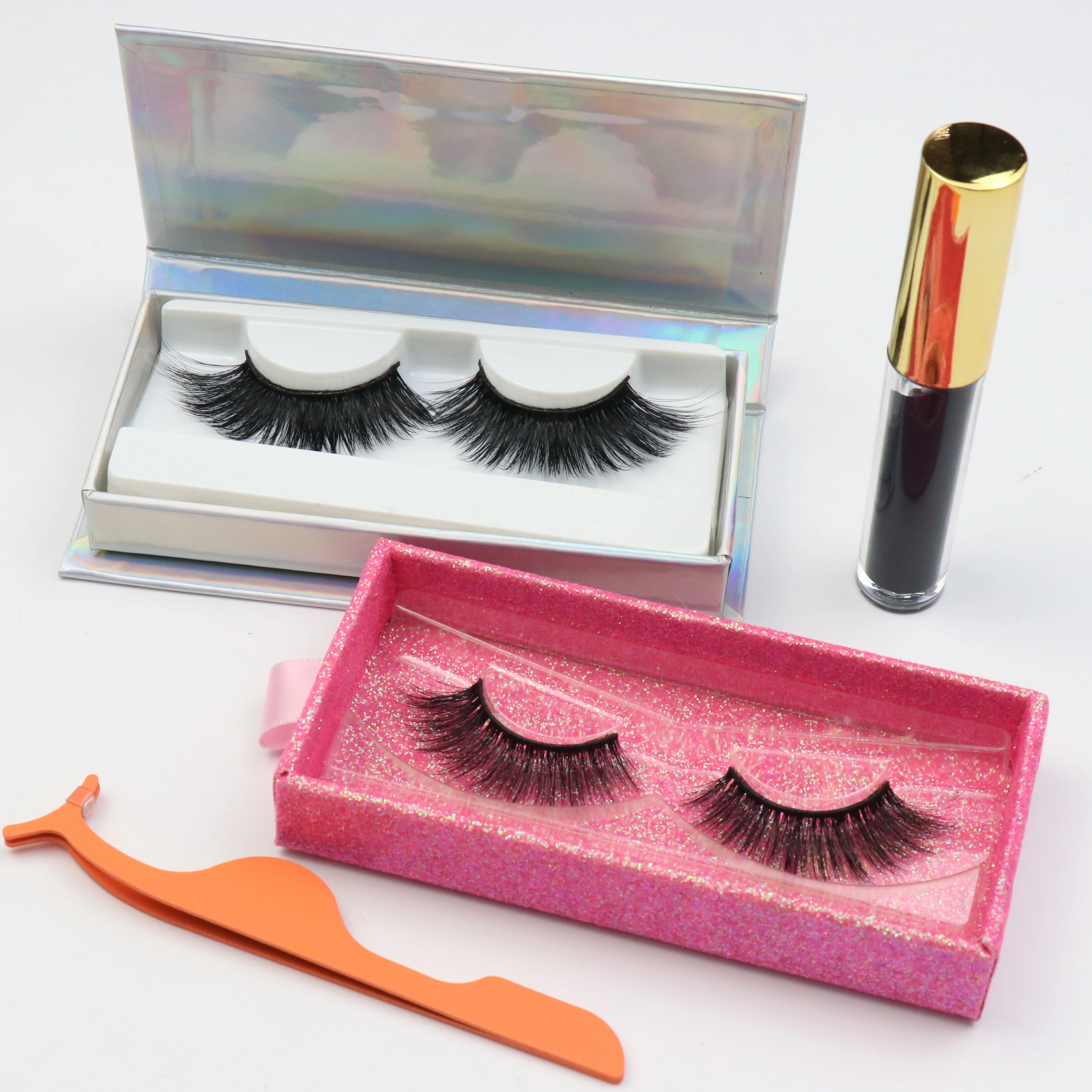 

Custom Lash Packaging Box Natural 3D Mink Eyelash Vendor Wholesale 12-18MM 18MM-25MM Real Mink Eyelashes