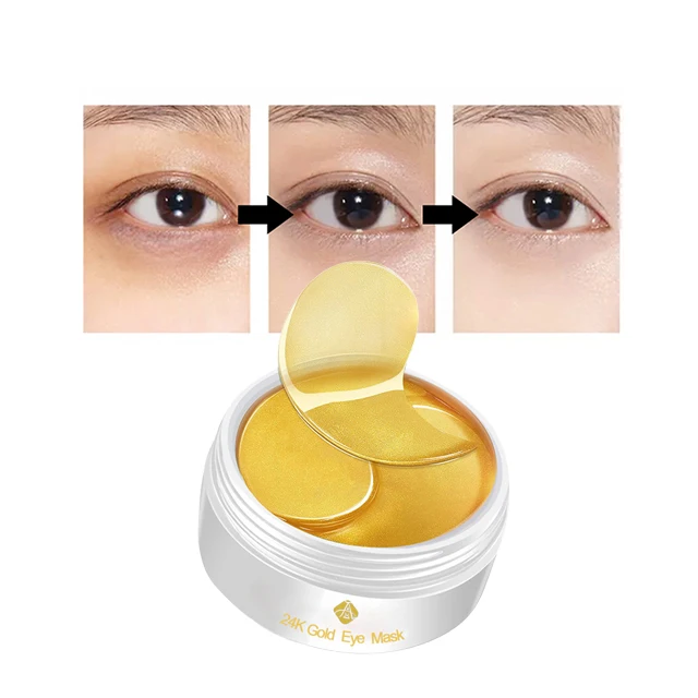 

AH 60 Pairs Patches for Eye Bag Dark Circle Remover Collagen Gold Eye Mask FOR Women