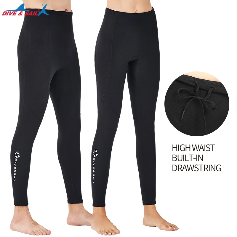 Wholesale 2mm Black Long Snorkeling Sailing Trousers Leggings Swimming Warm Diving Surfing Neoprene Wetsuit Pants for Men Women