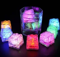 

LED Ice Cubes Bar Fast Slow Flash Auto Changing color Crystal Cube Water-Activated Light-up 7 Color For Romantic Party