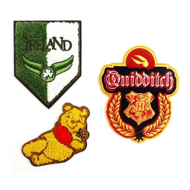 

Computer Embroidery Label Embroidery Cloth Sticker Garment Accessories Bear Patch Badge Cloth Label Chenille