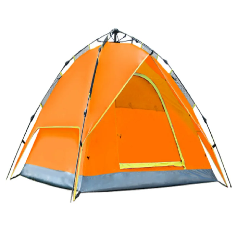 

Outdoor easy to install tent camping rain - proof mosquito - proof double tent