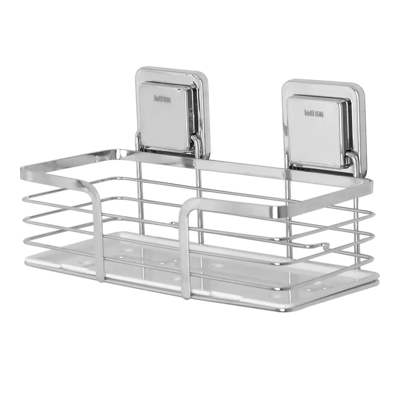 

Bathroom Caddy with Adhesive Rustproof Stainless Steel Shower Kitchen Storage Organizer