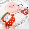 Cases For Apple AirPods 2 Soft Cartoon Avocado Strawberry Earphone Case For Air Pods 1 Charging Box Cover For Airpods With Hooks