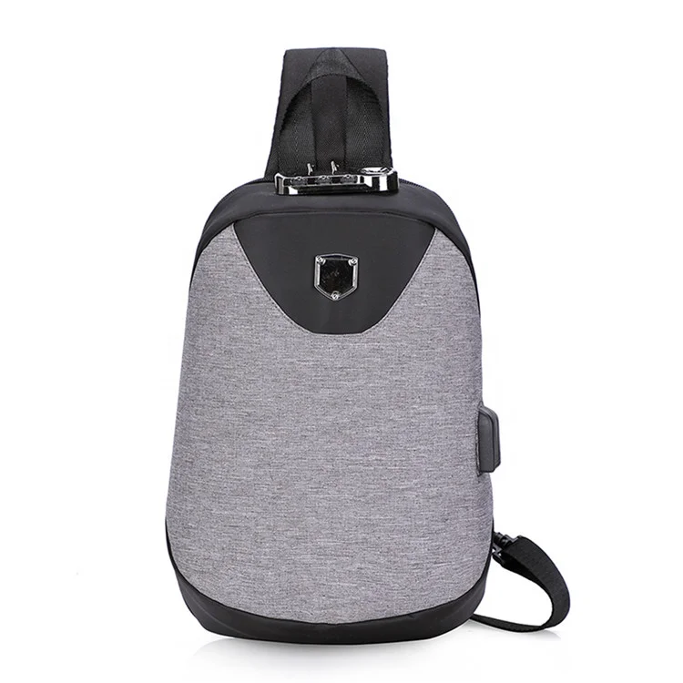 
China manufacturer custom male outdoor sport travel fashion sling shoulder chest bag 