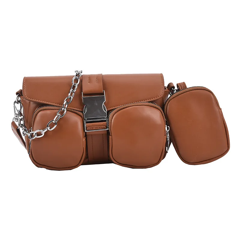 

2021 summer new trendy fashion three-in-one chain pocket chest women hand bags and Purses