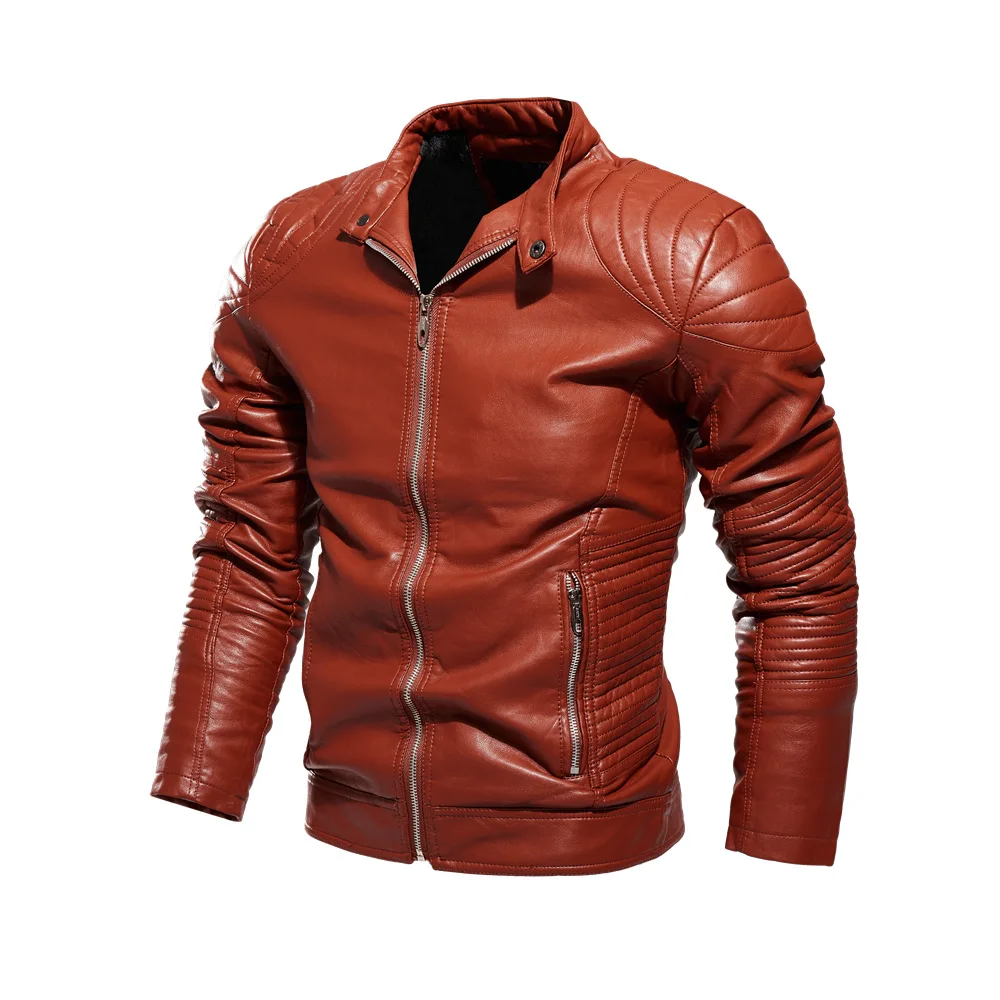 

Hot Selling Product Men Leather Jackets men leather coat, Black/brown/navy/burgundy