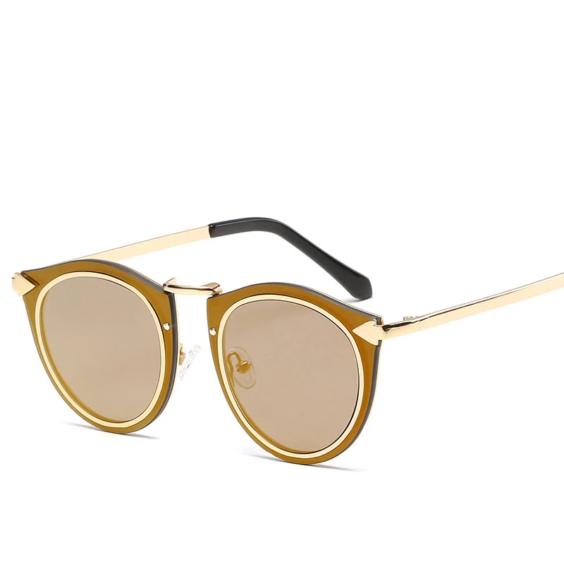 

Customized logo round PC lens UV400 fashion glasses 2021 sunglasses, Custom colors