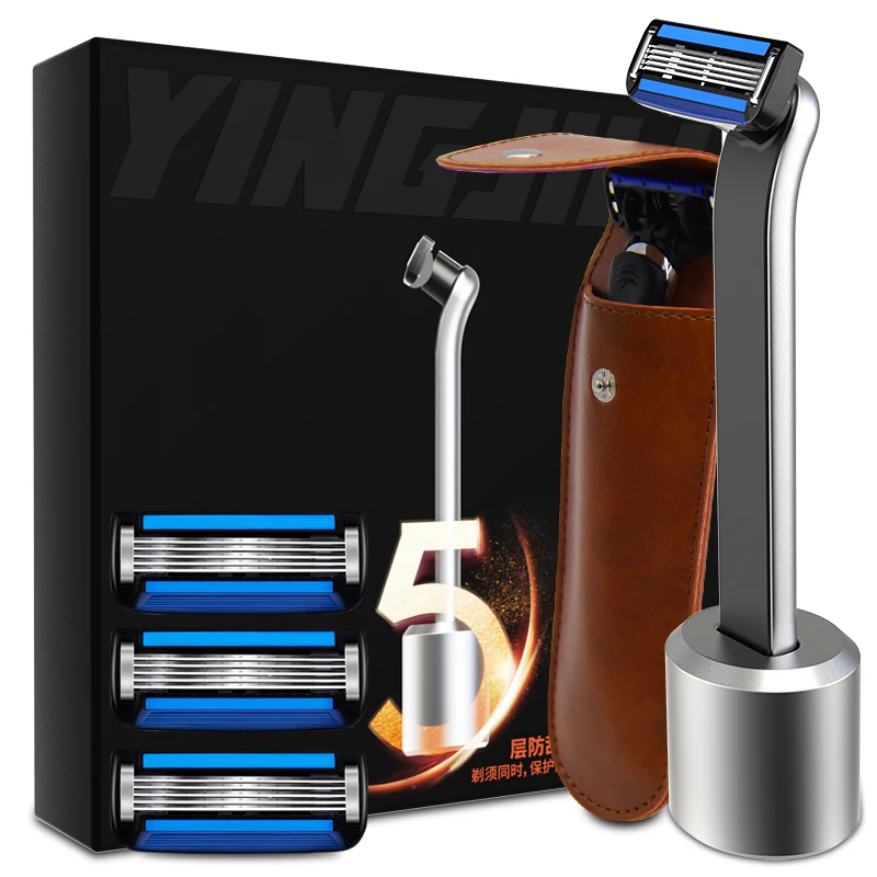 

Luxury 5 blade razor men shaving razor set