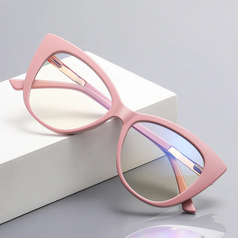 

3097 Cat Eye Blue Light Blocking Glasses Women Prescription Eyewear Frame Ladies Fashion Computer Eyeglasses Female UV400