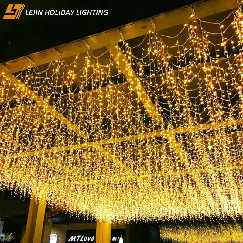 led curtain icicle string light Fairy Safety holiday party decoration Curtain Lights