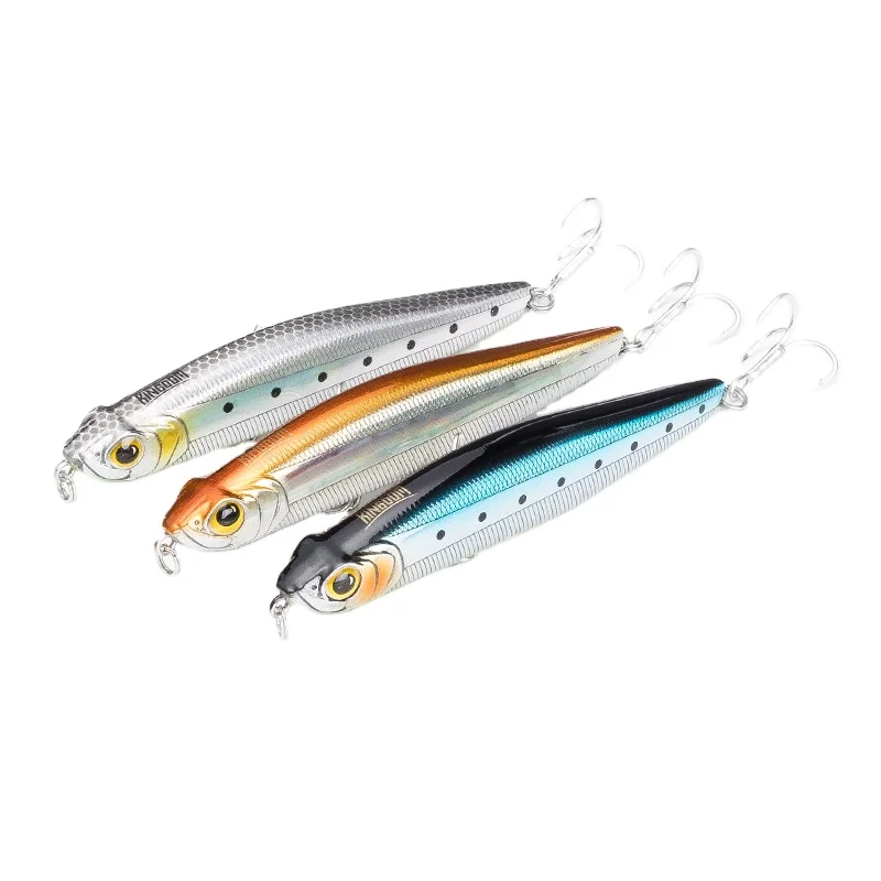 

5503 Good Quality 85mm/100mm Plastic Sinking Large Fishing Pencil Lure, 6 colors