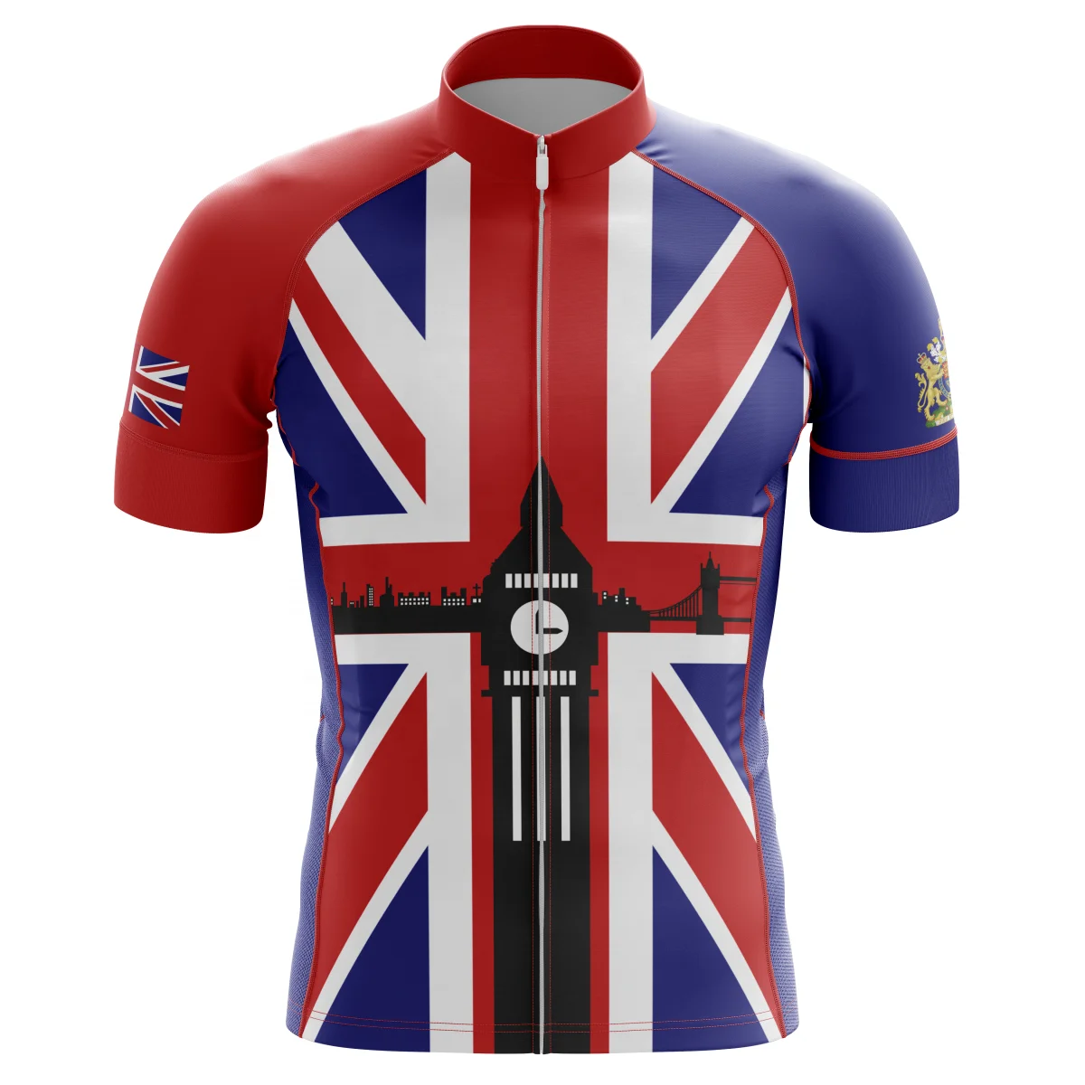 

HIRBGOD TYZ485-01 England Cycle Jersey Summer Men Cycling Jersey Short Sleeve Bike Jersey the Union Jack Cycling Wear