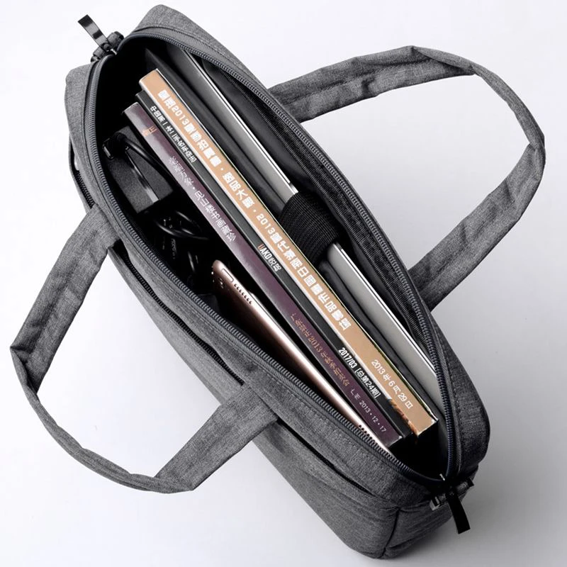 Lightweight new material simple portable diagonal cross-section laptop briefcase bag for multi-size computer
