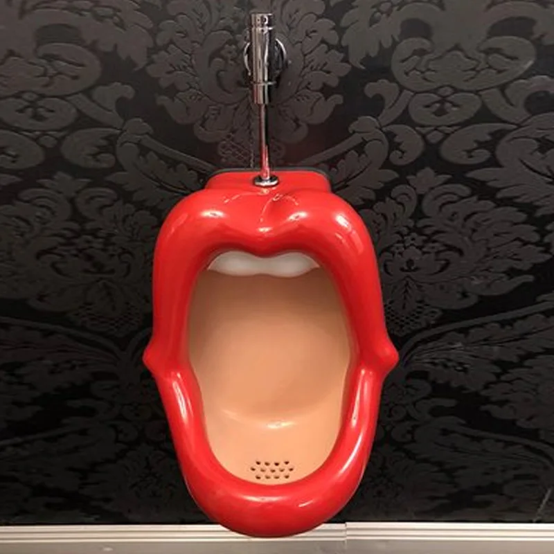 Special Shape Big Red Mouth Urinal Red Lip Personality 55 Off