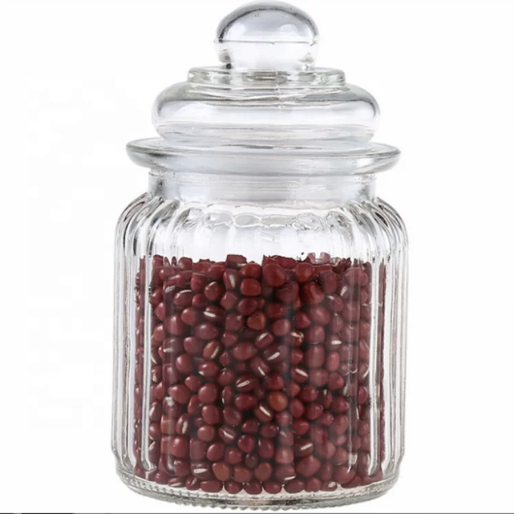 

Eco-friendly Food ContainerCheap Storage Glass Jar Clear Glass Jar With Glass Cover