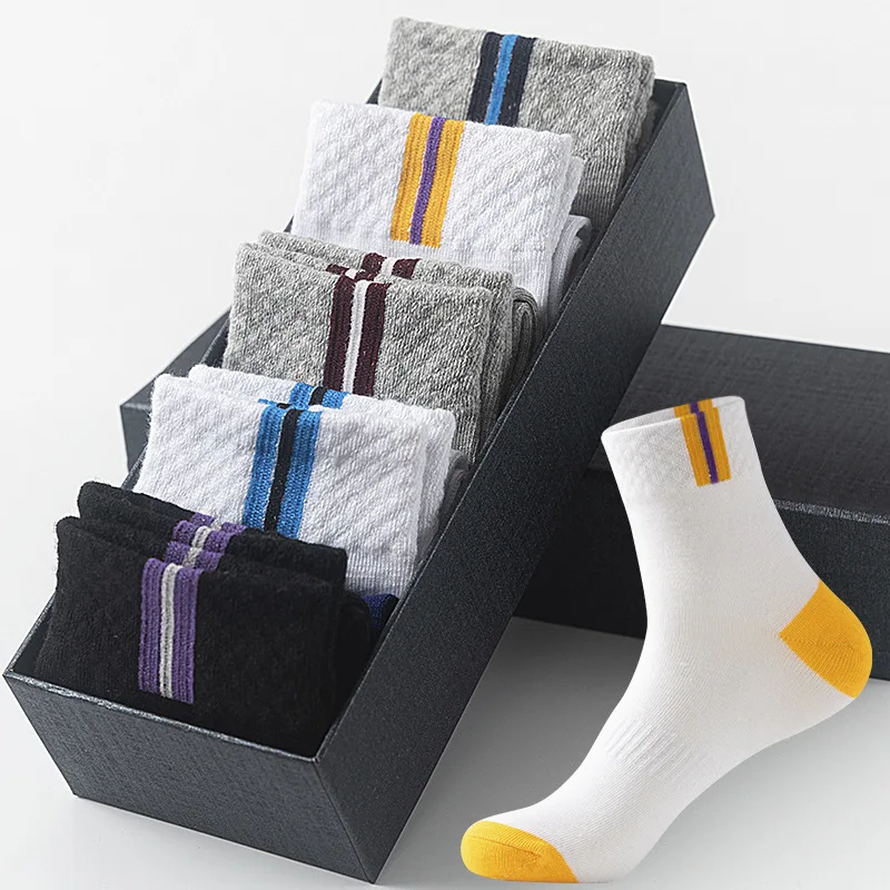 

black socks men custom made funny colorful cotton bamboo fancyed cool business bright colored mens dress socks for men, Four color