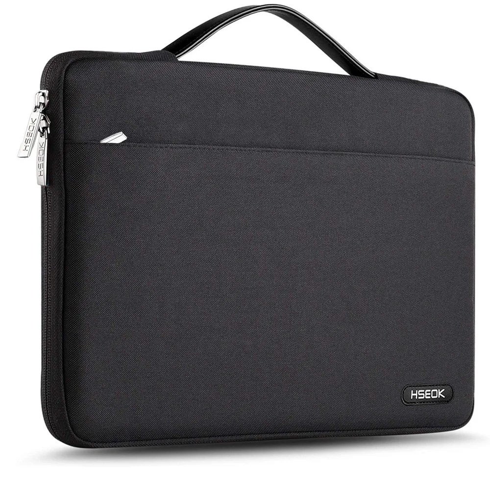 

Laptop Sleeve 15 15.6 16 Inch Case Briefcase, Compatible MacBook Air&Pro 16 13.3 inch Spill-Resistant Handbag, Black