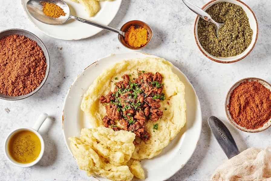 Step-by-step photos of making homemade Greek seasoning