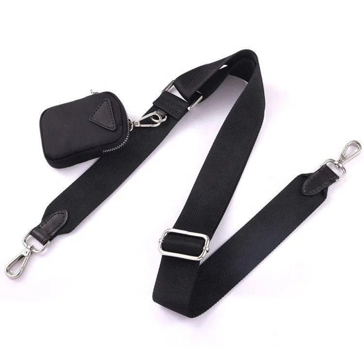 

MeeTee B-S546 Black Ribbon Canvas Bag Shoulder Straps, Colorful