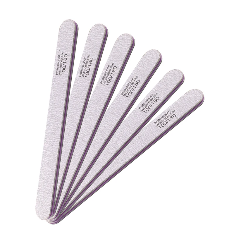 

Washable Nail File Sandpaper Japan Professional Custom Double Side Disposable 80 100 150 180 240 320 Straight White OEM EVA, Zebra