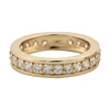 Channel setting 14k solid rose white yellow gold ring, 14k gold jewelry