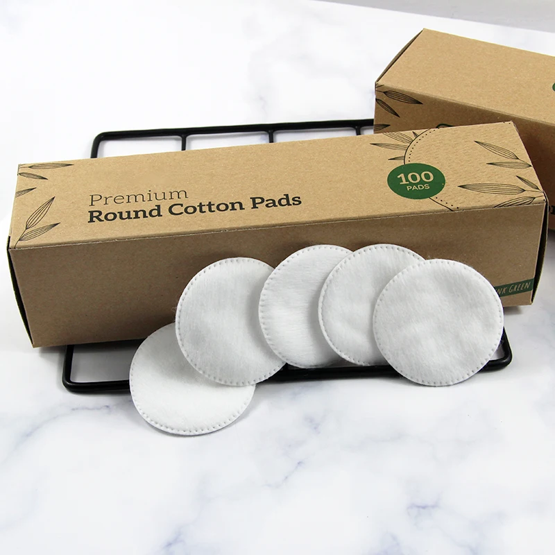 Ecofriendly Organic Round Cotton Pads Facial Makeup Remover Pads Buy