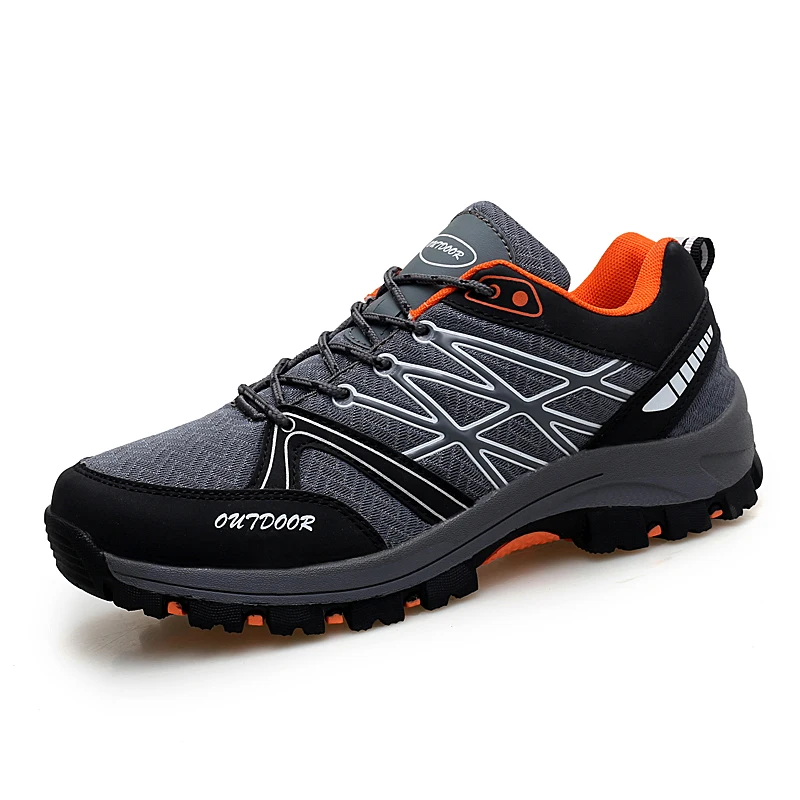 

Men Outdoor Hiking Shoes Men Trekking Shoes Waterproof Lace-up Mountaineering Sports Shoes Travel Walking Sneaker
