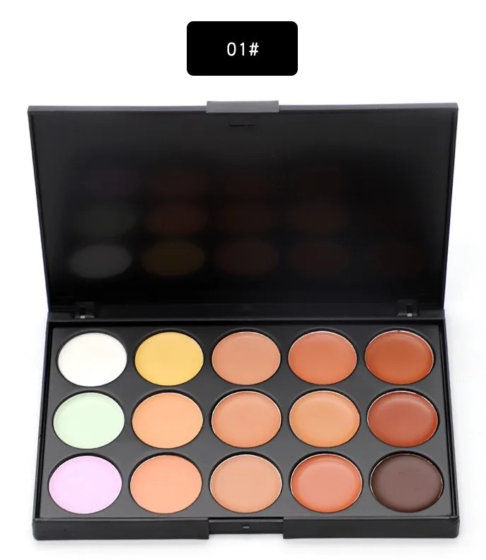 

15 Colors concealer palette professional 15colors concealer cosmetic makeup palette own brand repairing black eye circles concea