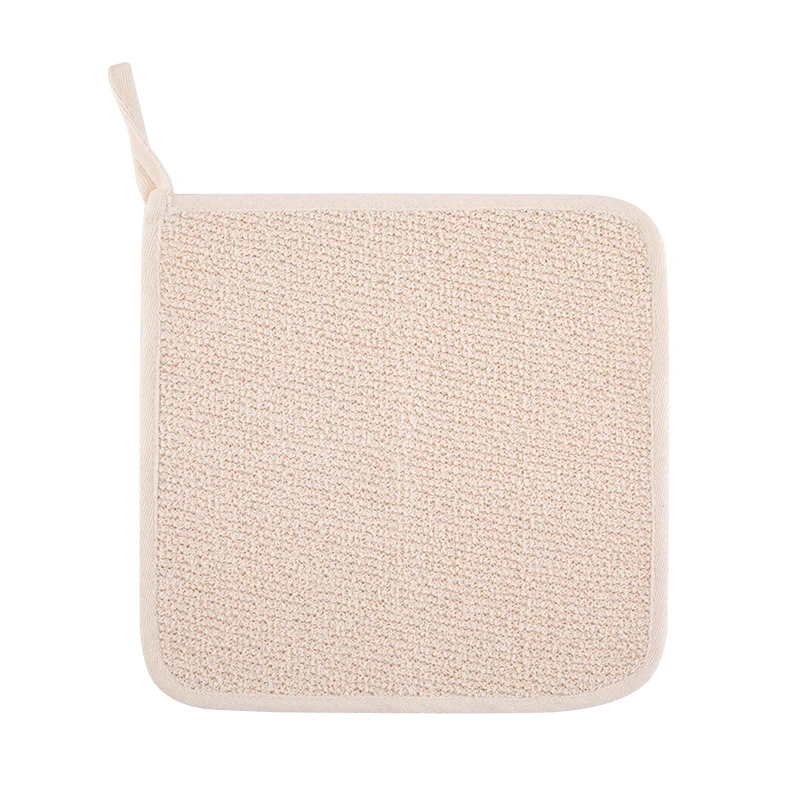 

Dual-Sided Exfoliating Skin Scrub Towel Double Functions Natural hemp cotton Face Body Wash Cloth Scrubber