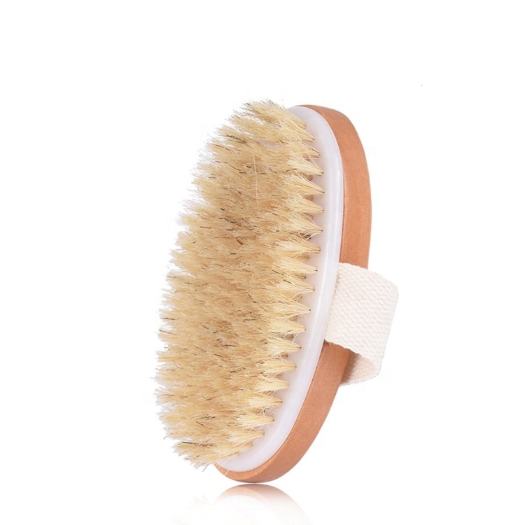 

Factory Price Natural Wooden Bristle Cellulite Brush Exfoliating Body Bath Brush