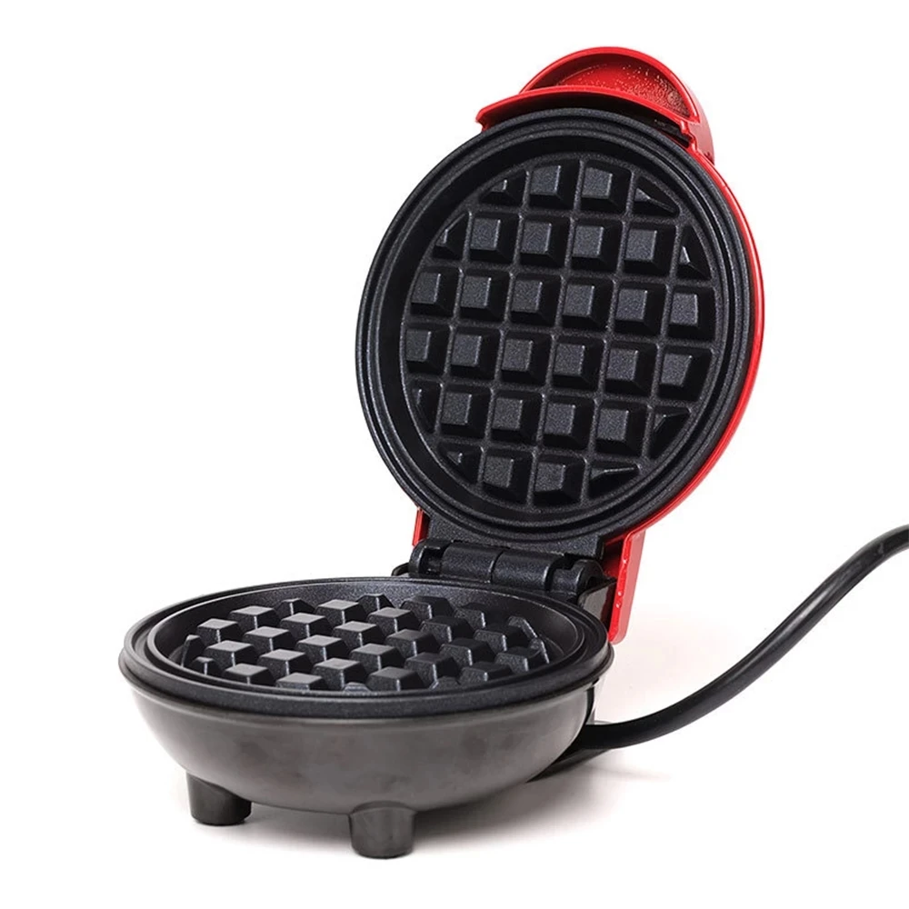 

Amazon Non-Stick Breakfast Waffle Machine Mini Personal Electric Waffle Maker for Paninis