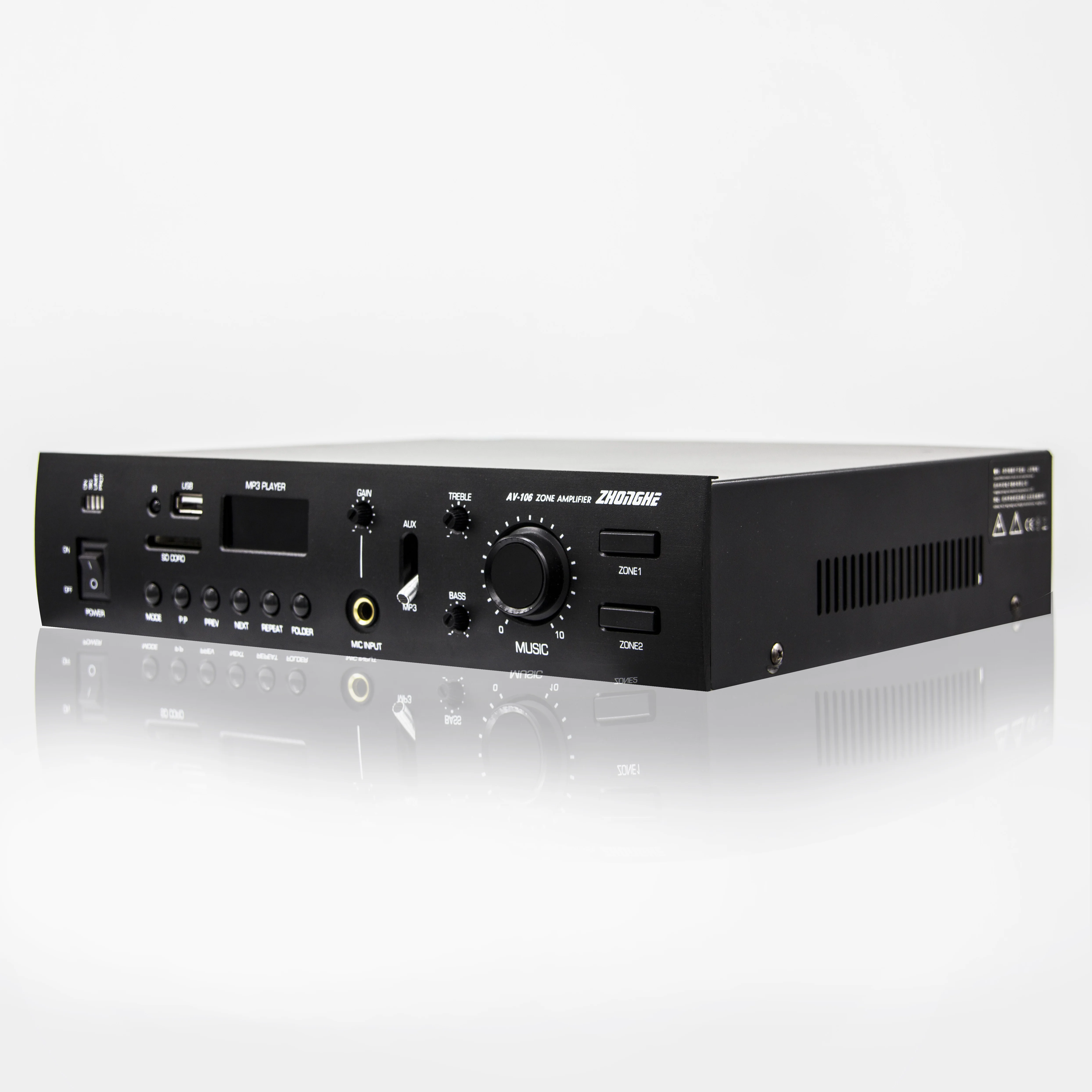 Public Address System 50w Power Amplifier With Usb/fm/sd Iza60 Mixer