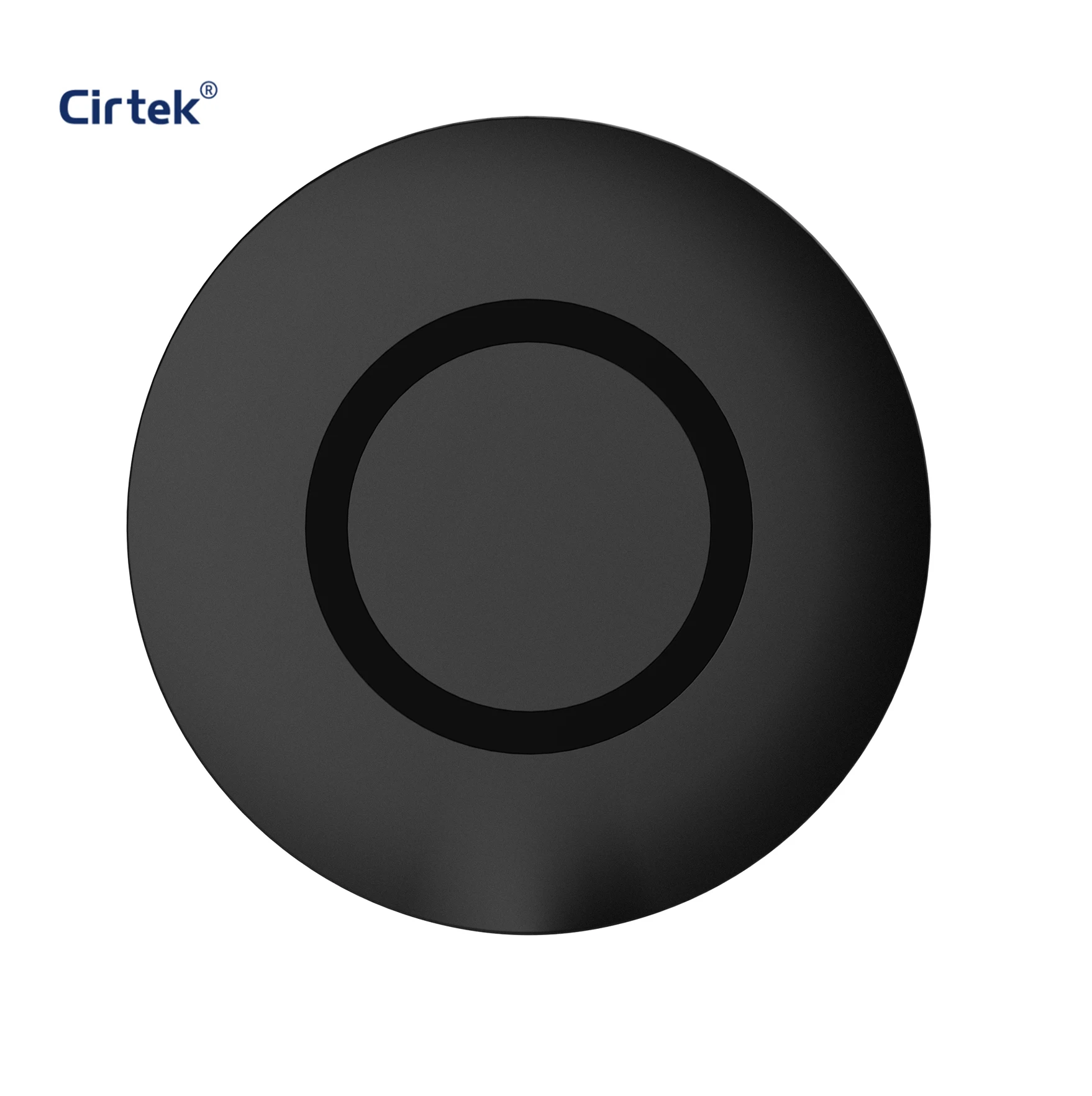 

Cirtek new arrival QI 15w cute integrated wireless table charger CE Rohs FCC QI FOD custom logo wireless charging, Black
