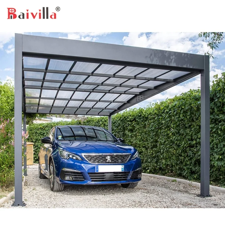 

Latest Design Aluminum Panel Mounting Structure Carport With Polycarbonate Used Carports For Sale, Customized color