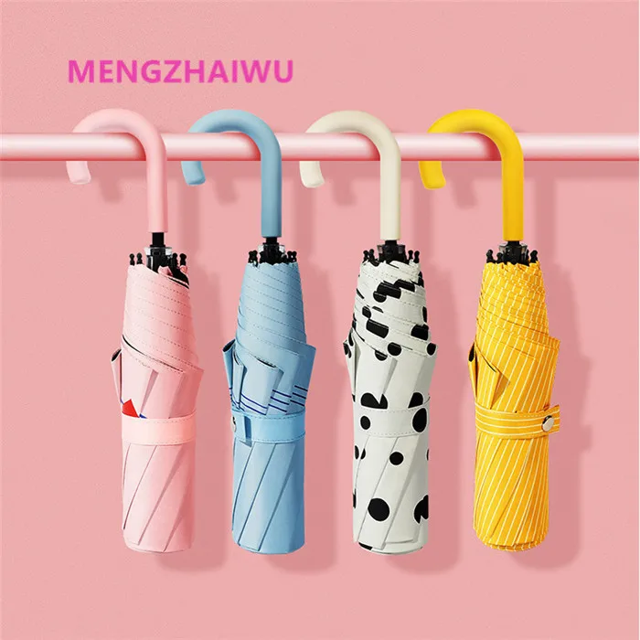 

Switzerland import wholesale cheapest product daily use Small and portable Anti-UV folding umbrella women girls sun umbrella, Mixed