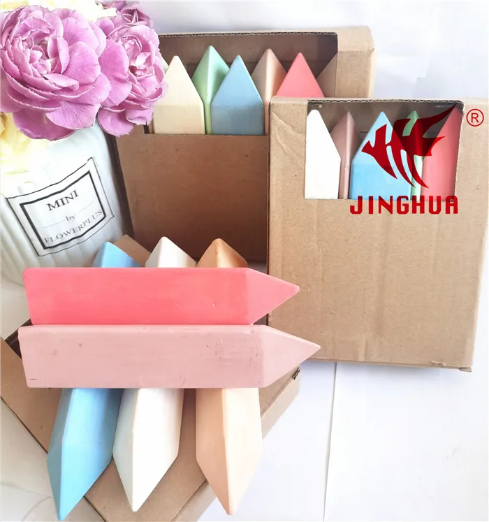 
Factory price different package high quality Sidewalk Chalk triangle shaped Jumbo colored chalk 