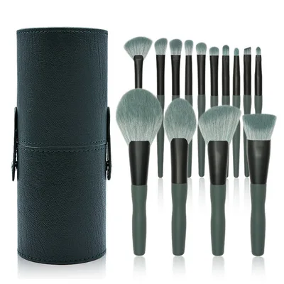 

High Quality 14PCS Professional Foundation Eye shadow Powder Cosmetic Brush With Bucket Makeup Brush Set
