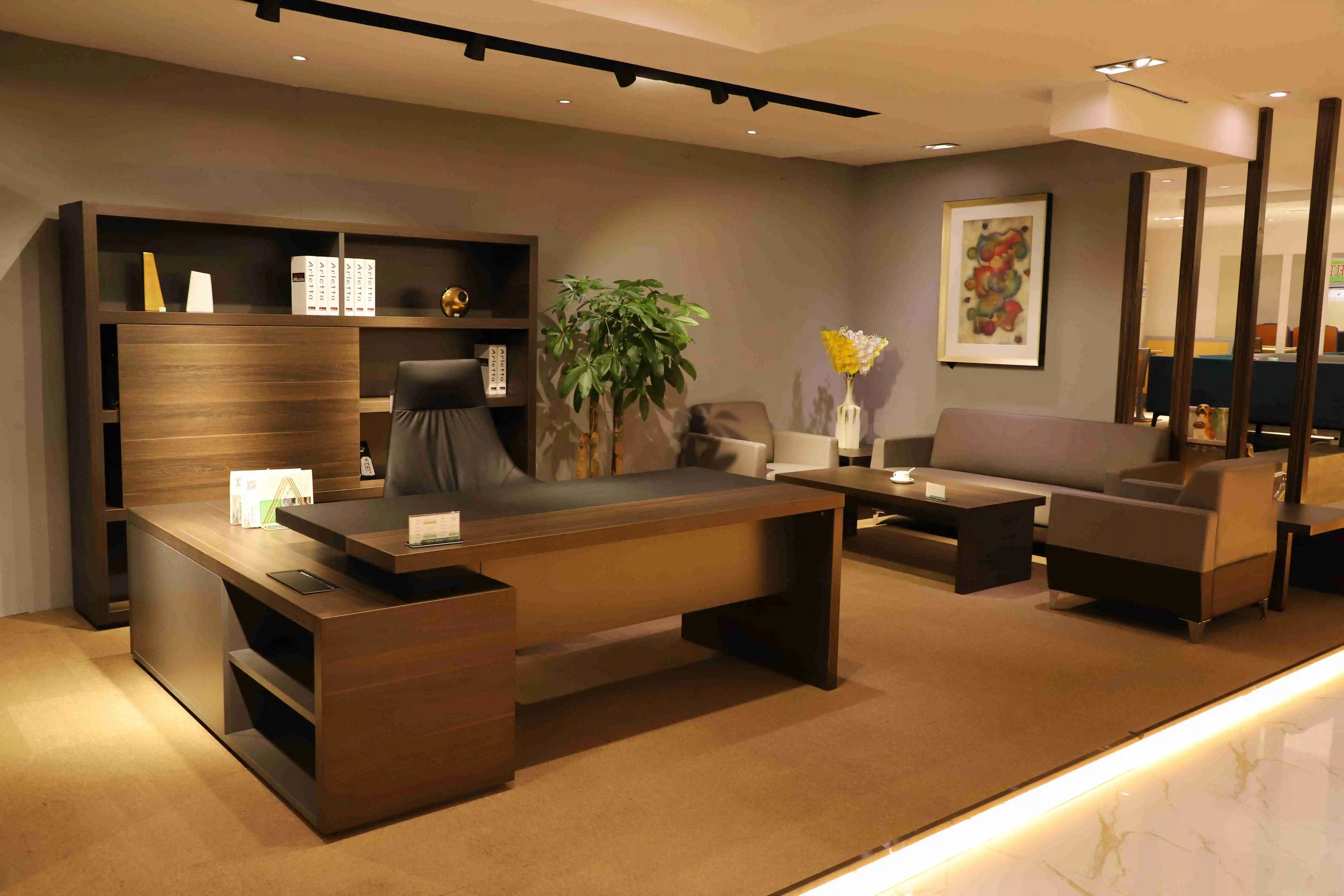 Luxury Executive Office Table Office Desk Modern L Shaped Office Ceo