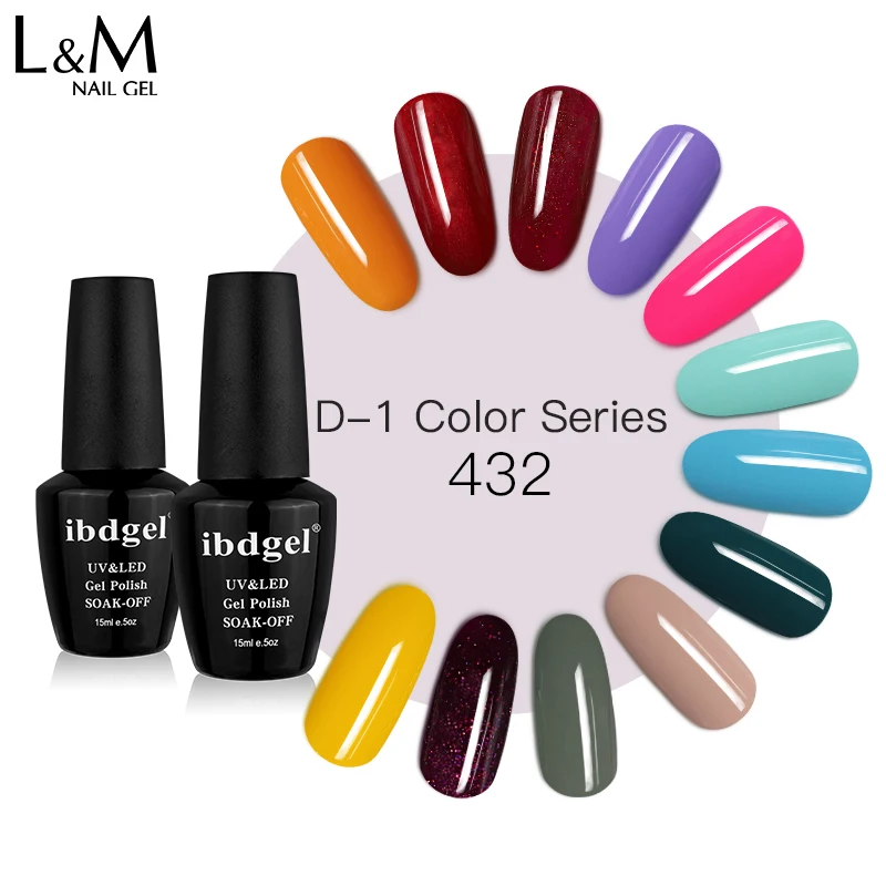

ibdgel high quality D-1 color series gel polish 432 colors uv gel perfect nails