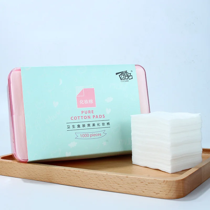 

C053 very thin cotton pads 1000 sheets/box single-layer skincare cotton pad facial cotton pad make up cleaning beauty tools, White