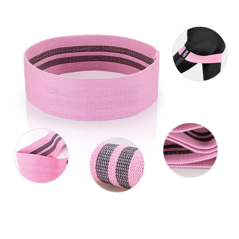 

Buttocks resistance band yoga cotton tension band latex silk anti-skid resistance band, Color