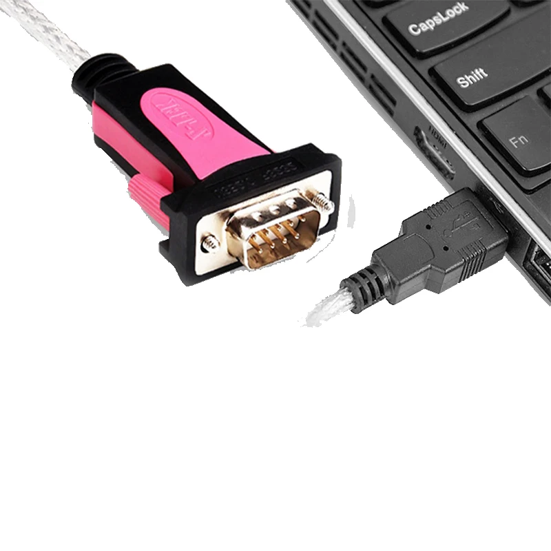 

High Quality FTDI-FT232 USB to RS232 Serial DB9 Male Port Adapter RS232 to USB Converter Cable