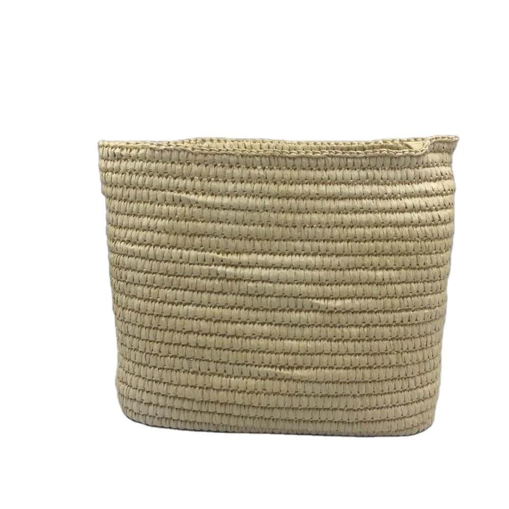 
Supply 2020 new PP yellow straw laminated pp woven bag handmade bag straw semi-finished products 