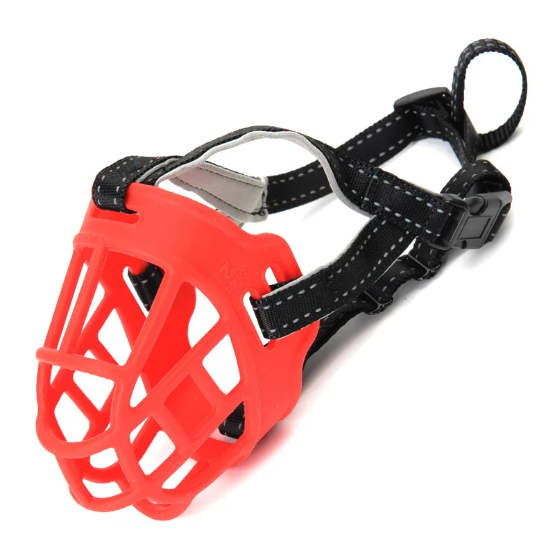 

Hot Selling Prevent Biting Chewing And Barking Soft Basket Silicone Muzzle For Dog Wholesale