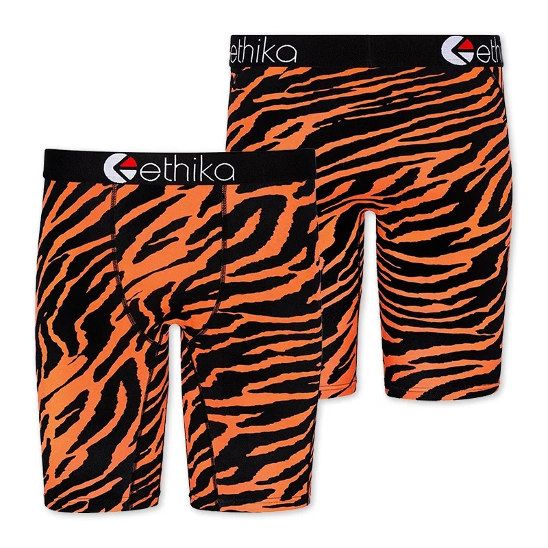 

Canton Hint Ethika new style Tiger orange high quality jacquard waistband underwear Ethika boxer briefs man