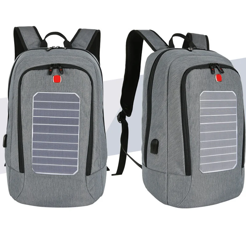 

Wholesale cheap nylon usb charging backpack solar backpack backpacks with usb, Black,grey,blue