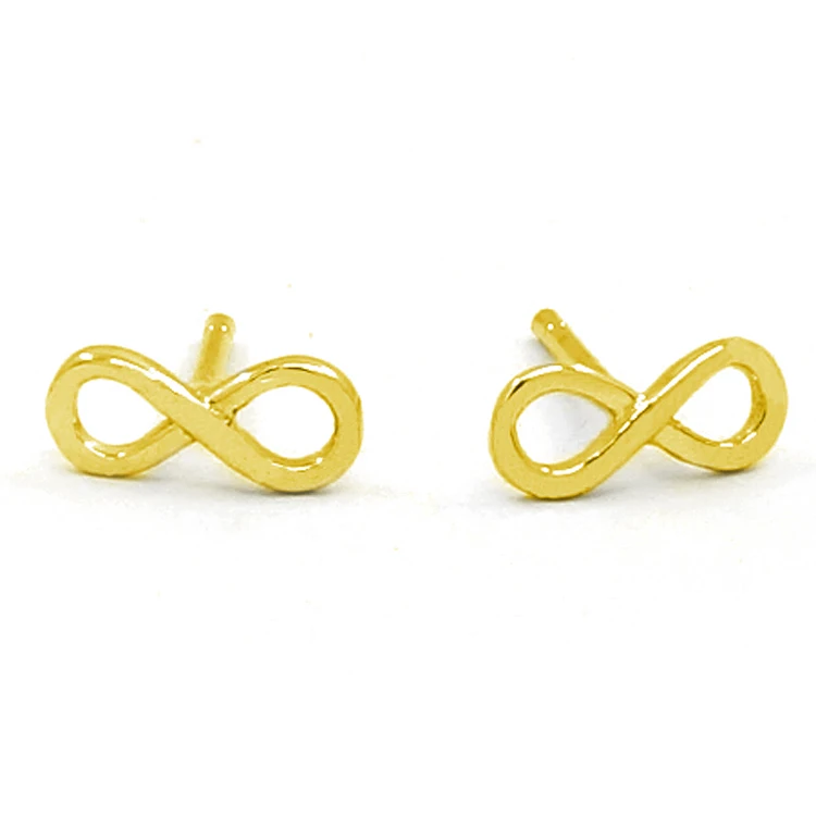 

Plain Stud Small Silver 925 Sterling Jewelry Gold 18k Real Plated Women Earrings