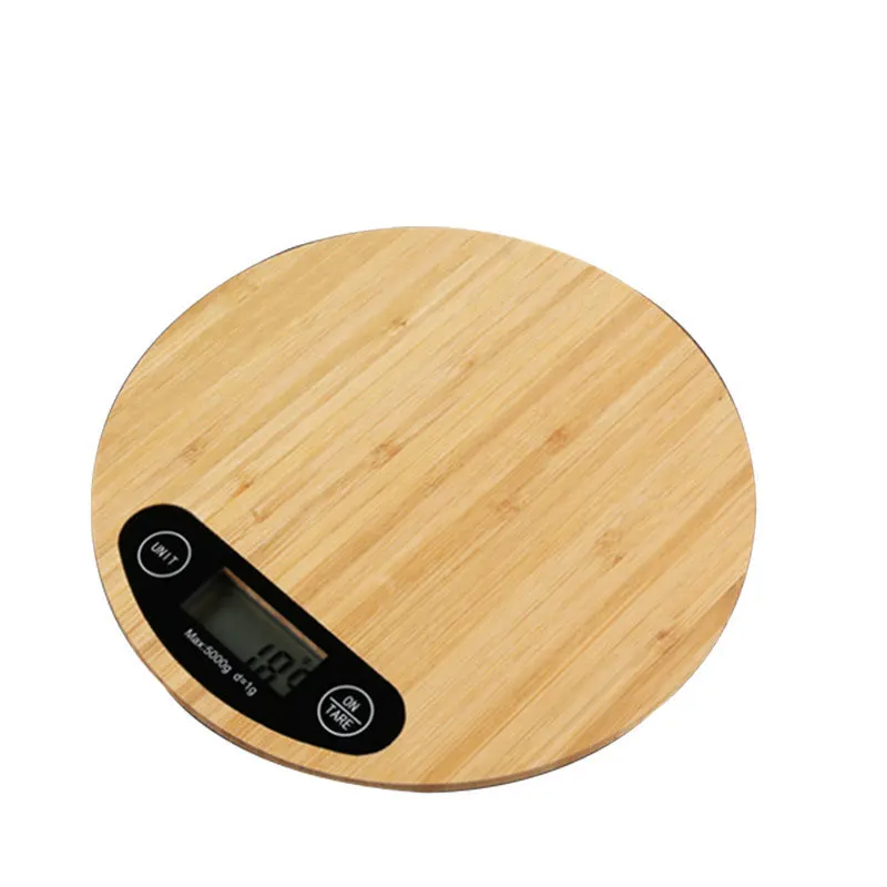 

Bamboo Round Food Scale Hot Selling Balance Wholesale Digital Food Round Kitchen Scale Digital