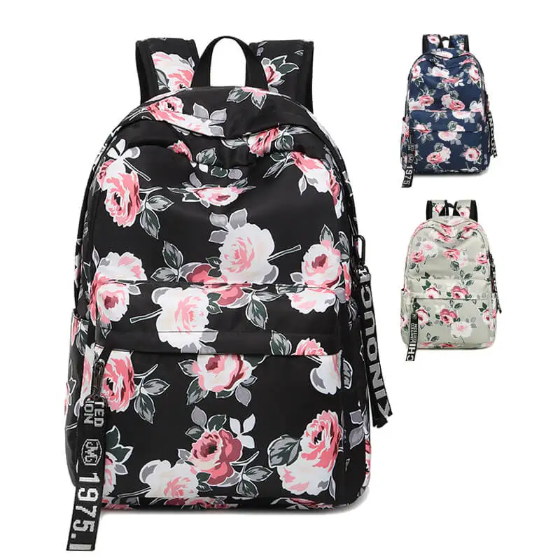 

YS-B025 Trend 2019 cheap color edge women lightweight school backpack bag